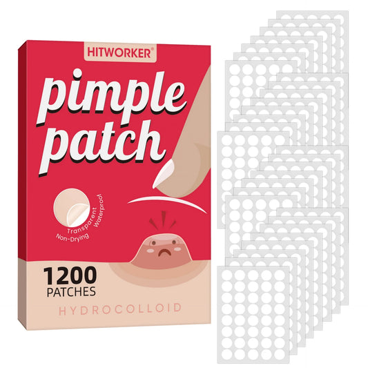 1200 pieces/set of hydrogel patches for acne coverage, suitable for both men and women, suitable for all skin types
