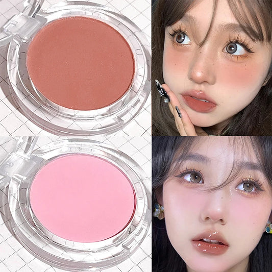 Monochrome Blush Palette Rose Orange Soft Mist Girl Blusher Powder Natural Face Makeup Matte Peach Rouge Contour Shadow Palette