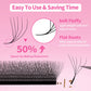 JEMEDO 5D 0.07mm Lash Extensions W-Shape Eyelash Extensions Natural Premade Volume Fans C/D/M Curl Lashes For Beauty Eye Makeup