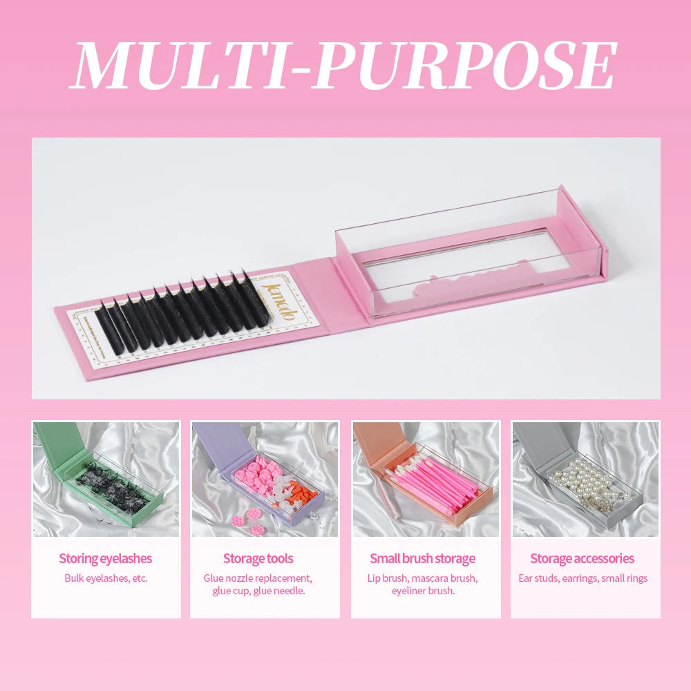 JEMEDO 5D 0.07mm Lash Extensions W-Shape Eyelash Extensions Natural Premade Volume Fans C/D/M Curl Lashes For Beauty Eye Makeup
