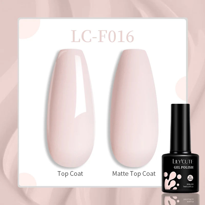 LILYCUTE 7ML Eggshell Gel Nail Polish White Black Material Semi Permanent Autumn Varnish With Any Color Gel Soak Off UV Manicure