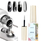 5/7/8ml Super-Bright Metallic Painting Liner Gel Polish Silver/Gold/Rose Mirror Gel Nail Polish Semi Permanent UV Nail Art Verni