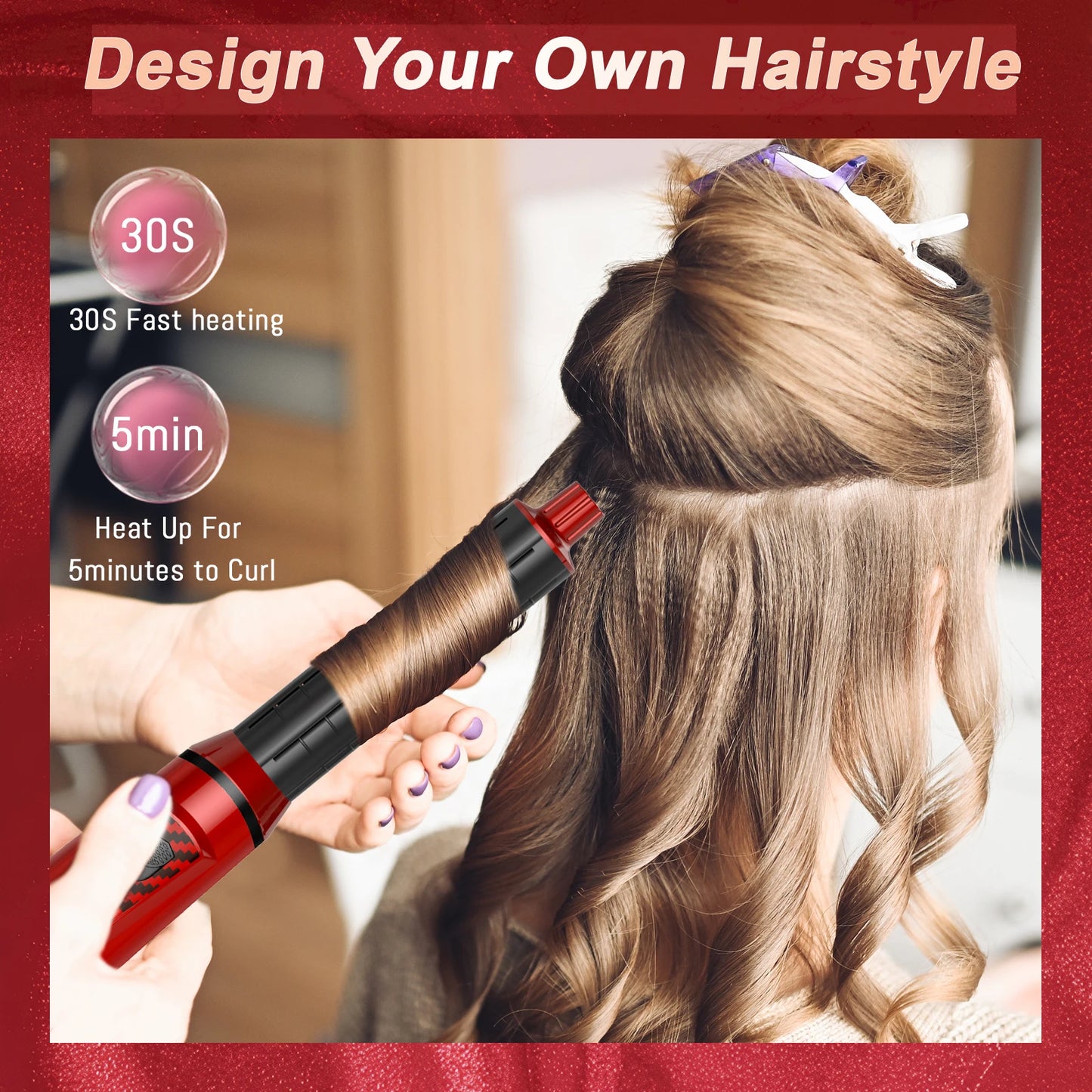 5 IN 1 Hair Dryer Multi Style With Hair Brush Curling Iron Hair Straightener Personal Care Styling Tool Electric Hair Dryer Comb