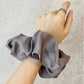 Fashion Oversized Silk Scrunchies for Women Korean Chiffon Elastic Hair Ties Ponytail Holder Headwear Chouchou Cheveux Femme