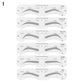 Reusable Eyebrow Stencil Set Soft Ruler Brow Definer Eye Brow Drawing Guide Styling Shaping Grooming Template Card Makeup Tools