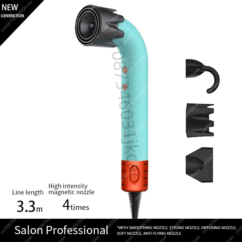200 Million Anion Blow Dryer Professinal Leafless Hair Dryer Negative Lon Hair Care Quick Home Powerful Hairdryer Constant HD18