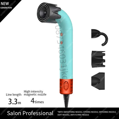 200 Million Anion Blow Dryer Professinal Leafless Hair Dryer Negative Lon Hair Care Quick Home Powerful Hairdryer Constant HD18