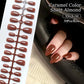 30Pcs Matte Nude Fake Nail Fashion Press on Quick Extension Wearable False Nails Simple Full Cover Nail Tips Manicure Nail Art