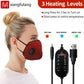 Electric Heated Mouth & Nose Mask - 3 Timer Settings, Relieves Seasonal Rhinitis, Oral-Nasal Discomfort, Winter Warm Care