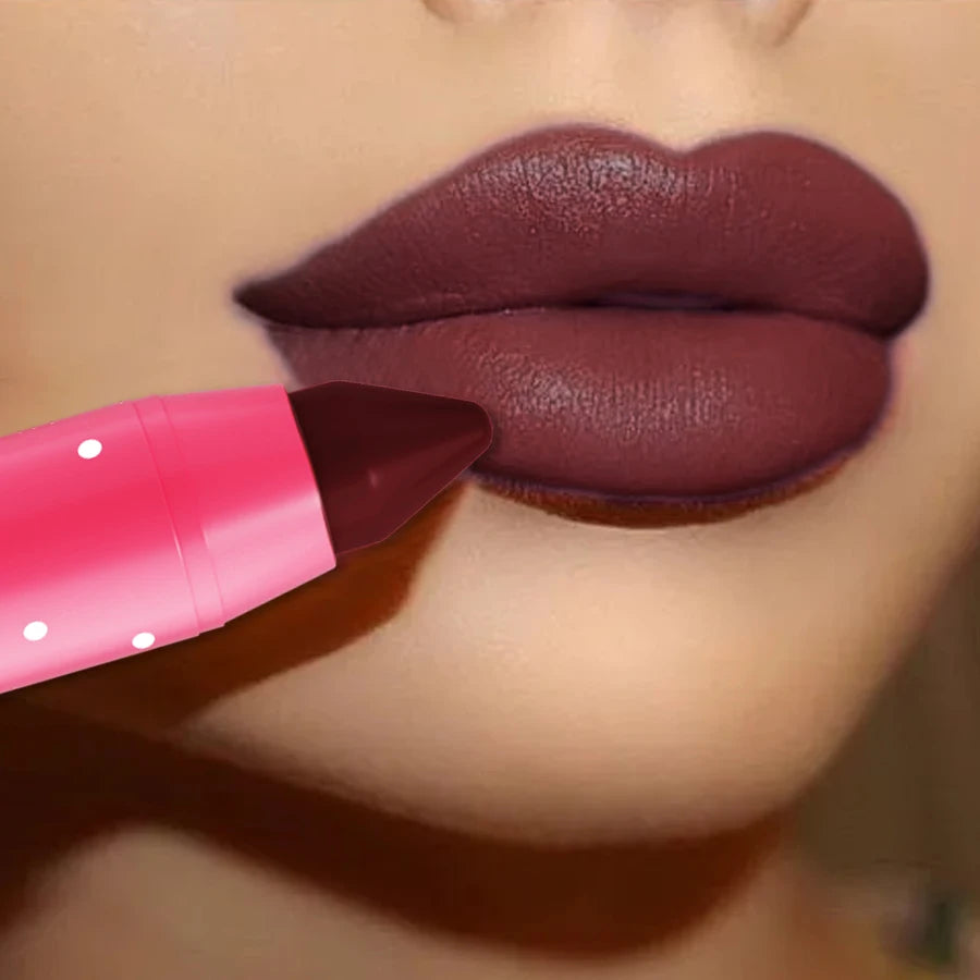 15 colors 1pc matte lipstick pen waterproof lip stain tint korean makeup lip cosmetic nude lipstick pen for women gift lip liner