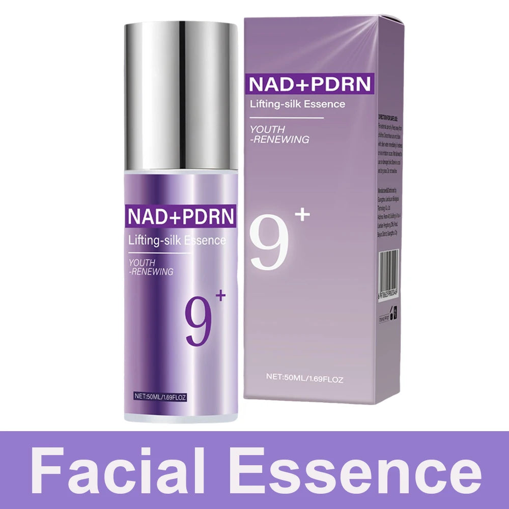 9+ NAD+ PDRN Lifting-sil Essence for Women Firming Anti-aging, Fade Fine Lines NAD+ Serum& Toner for Dull Skin 50ML