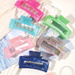 7 Pcs Big Hair Claw Clips 3.4" Non-slip Big Square Matte for Women Girls, Strong Hold Banana Clips for Thick Thin Hair