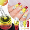 MEET ACROSS 7ml Eggshell Thermal Gel Nail Polish Temperature Changing Gradient Nail Art Varnish Winter Soak Off Gel For Nails
