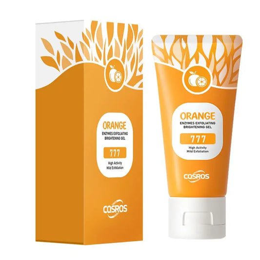 50g Orange Exfoliating gel for facial body scrub skin cleaning Gentle Orange Facial Scrub Body Cleansing Gel Dead Skin Remover