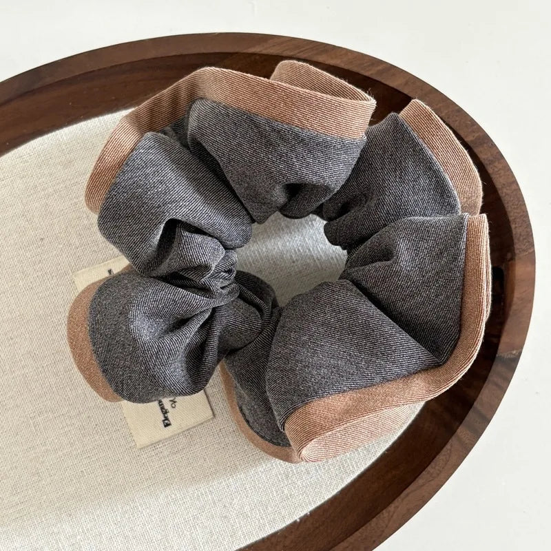 Scrunchies for Hair New Fashion Luxury Satin Silk Hair Loop Bud Shaped HairTies Hair Scrunch for Girls  Headwear