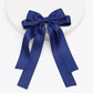 Lystrfac Fashion Fabric Ribbon Hair Bow Hairpin for Women Girls Hair clips Back Head Top Clip Female Hair Accessories
