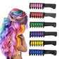 6-Piece Temporary Hair Dye Set, New Chalk Comb Temporary Washable Hair Dye, Suitable for Girls' Birthday Role-Playing DIY
