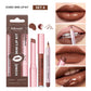 Waterproof Long Lasting Matte Black Lipstick Set Velvet Liquid Lip Gloss Lip Liner Set Red Stain Halloween Goth Makeup