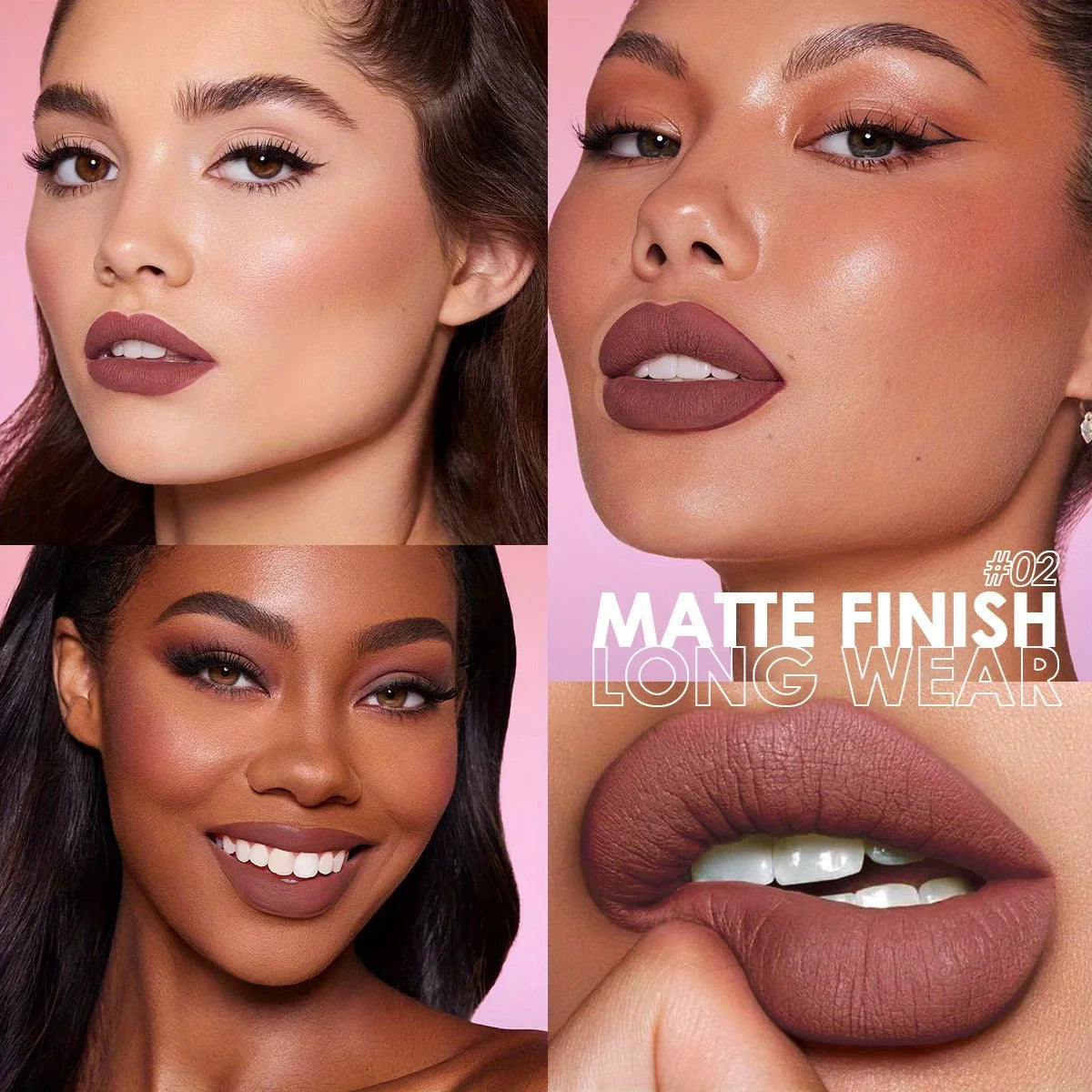 Sexy Red Lip Gloss Velvet Long Lasting Lipstick Makeup Waterproof Non-stick Cup Lip Tint Nude Liquid Lip Stick