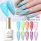 BORN PRETTY 10ml Flow Light White Cat Magnetic Gel Nail Polish Ultra Shine Soak Off UV Gel Mirror Glass Bead Gel Nail Art