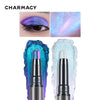 CHARMACY 2 In 1 Multichrome Eyeshadow Sticks High Pigmented Glitter Eyeshadow Waterproof Eye Shadow Pen Metallic Makeup 6 Color