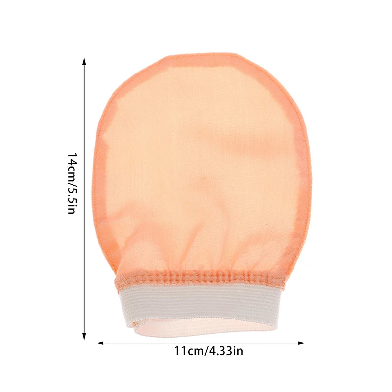Silk Exfoliating Face Wash Beauty Towel Soft Exfoliating Skin Bath Scrub Silk Bath Face Wash Gloves