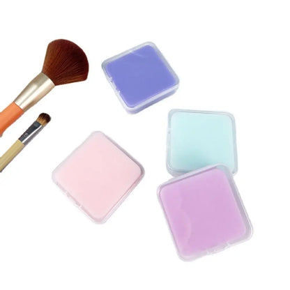 50g Makeup Brush Cleaner Soap Solid Soap with Storage Box Cosmetic Brush Cleaner Powder Puff Brushes Cleaning Solution