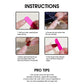 24pcs Nude Color False Nails For Halloween Blood Stained Jade Bone Long Pointed Press On Nails Acrylic Material Party Fake Nail