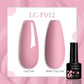 LILYCUTE 7ML Eggshell Gel Nail Polish White Black Material Semi Permanent Autumn Varnish With Any Color Gel Soak Off UV Manicure
