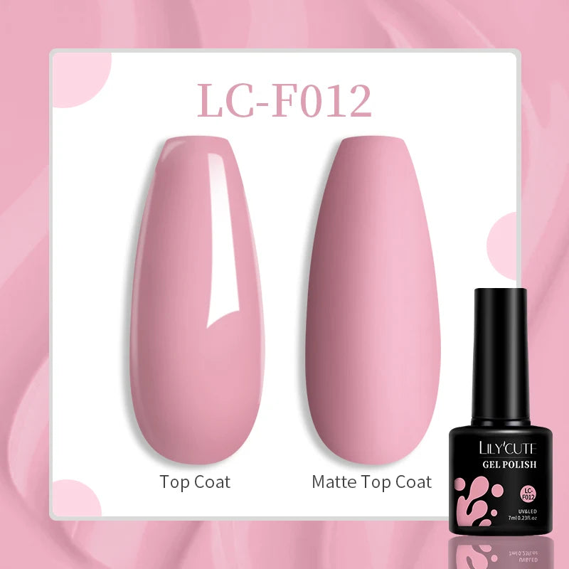 LILYCUTE 7ML Eggshell Gel Nail Polish White Black Material Semi Permanent Autumn Varnish With Any Color Gel Soak Off UV Manicure