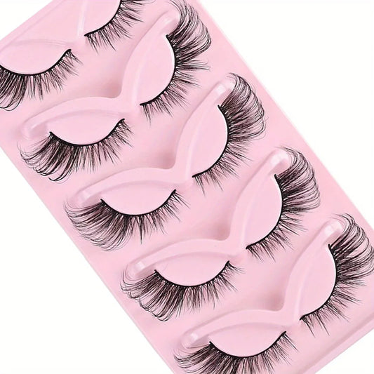 15Pairs 3-Pack Cat Eye Lashes Long Lashes Cat Eye Look Wispy Lashes Eye End Elongated Strip Thick False Eyelashes