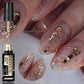 LILYCUTE 5ML Champagne Gold Reflective Glitter Liner Gel Nail Polish Bright Sparkling French Semi Permanent Nail Painting UV Gel