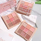 Nine-color eye shadow plate Matte pearl light flash hot color daily suitable for novices Multi-function eye shadow plate