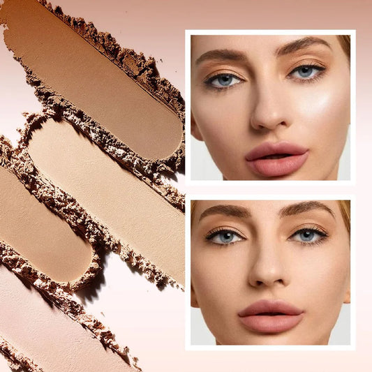 Lasting Oil Control Pressed Powder Bronzer Natural Brighten Waterproof Nude Setting Loose Translucent Powder Dupes Makeup Women
