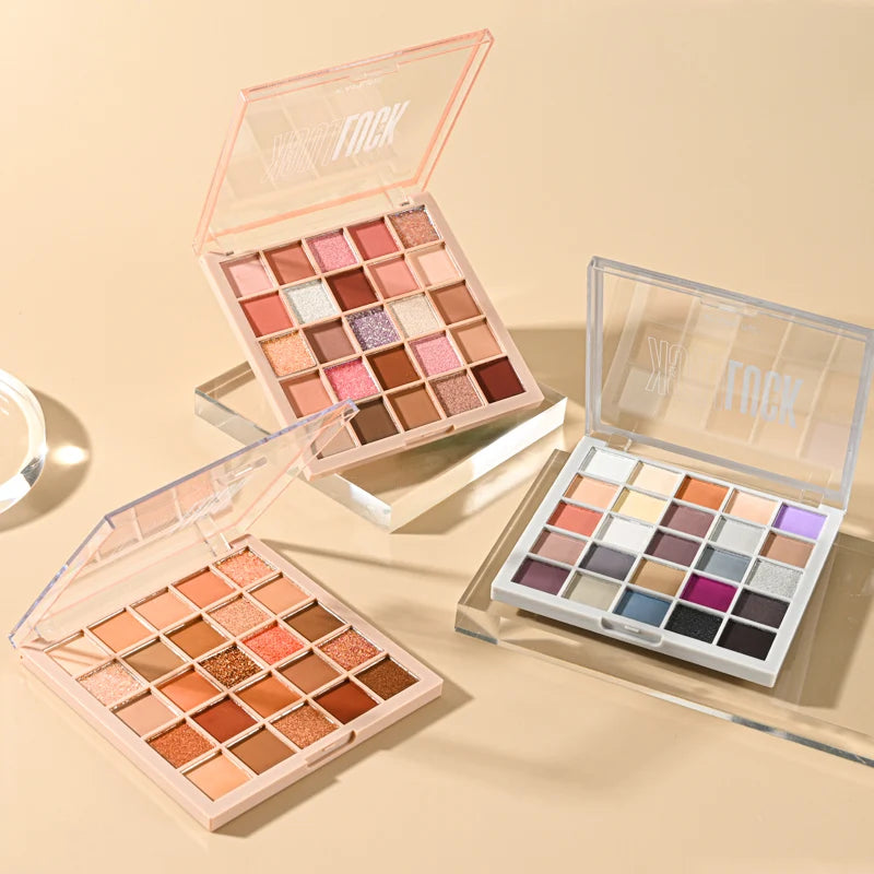 Cool Low Saturation Pure Wind 25 Color Eyeshadow Plate 2024 New Pearl Matte Color Ins Affordable Makeup