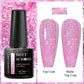MEET ACROSS 7ml Purple Nail Gel Polish Semi Permanent Nail Art For Nails Decoration UV LED Painting Gel Varnish Nail Supplies