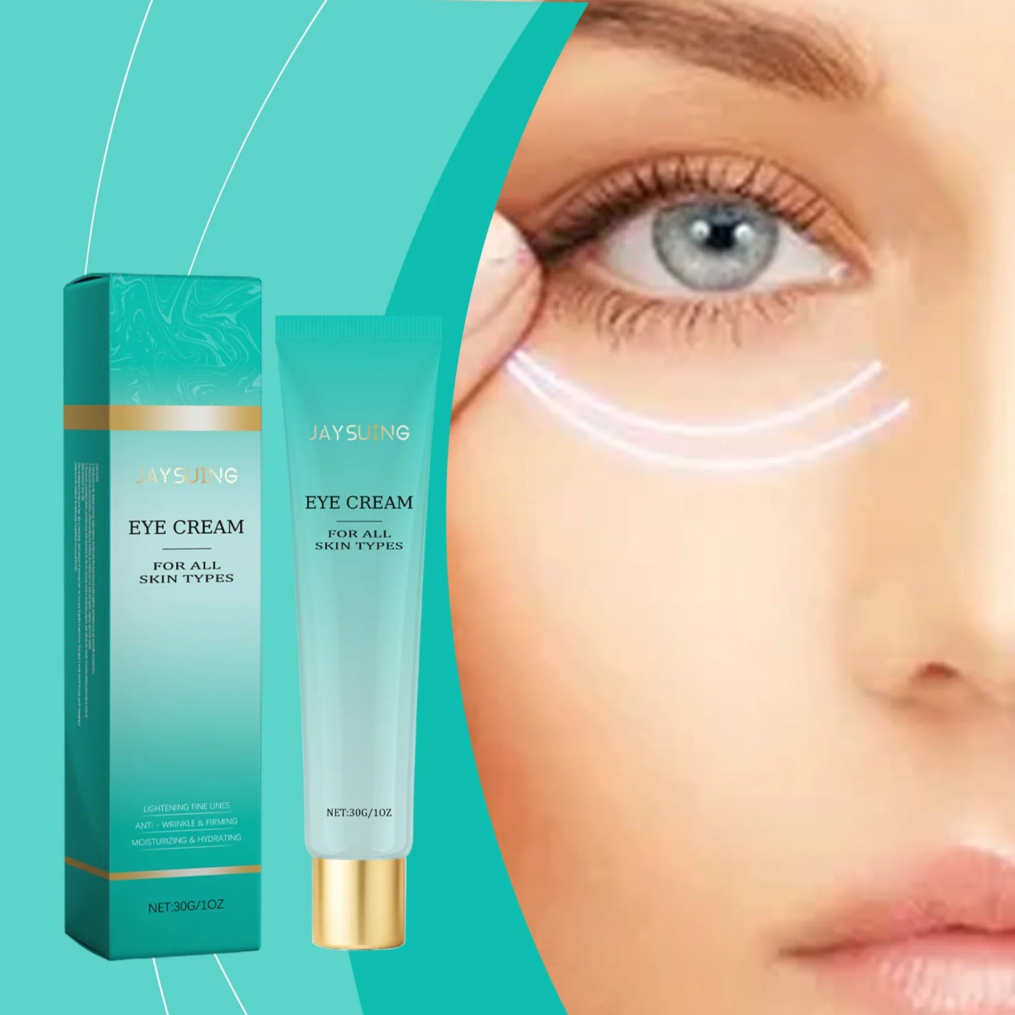 Anti-Aging Eye Cream Remove Fine Lines Dark Circles Improve Puffiness Restore Elasticity Moisturize Firm Brighten Eye Skin Care