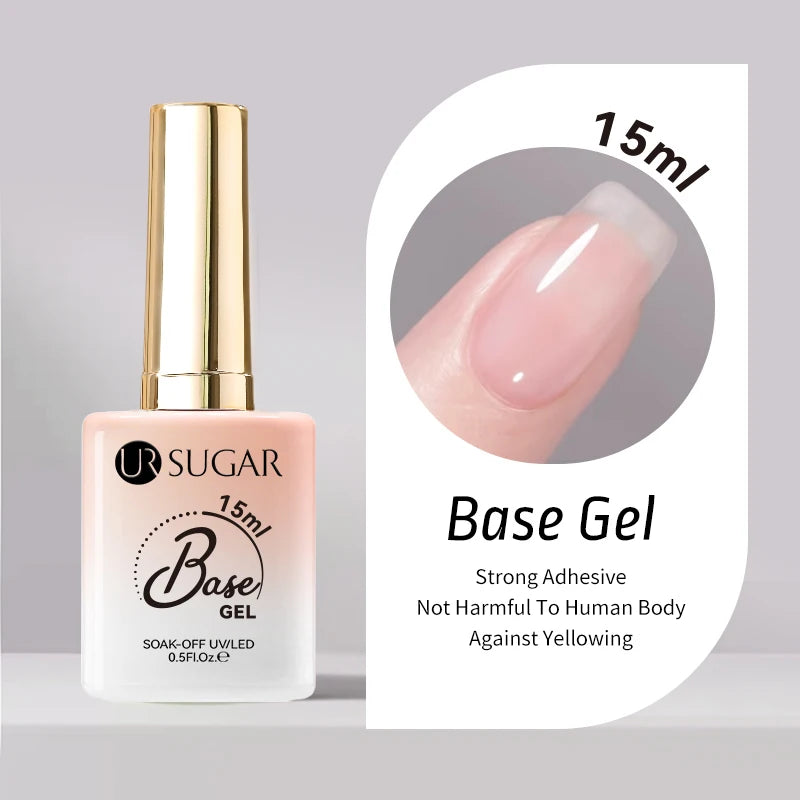 UR SUGAR 15ml Jelly Milky White Translucent Color Gel Polish Semi Permanent UV Gel Nail Art Soak Off Gel Varnish Latest Fashion