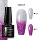 MEET ACROSS 7ml Eggshell Thermal Gel Nail Polish Temperature Changing Gradient Nail Art Varnish Winter Soak Off Gel For Nails