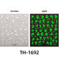 Halloween Nail Stickers - 3D Glow in Dark Cute Ghost Design Luminous Self Adhesive Nail Decals for Halloween