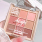 Nine-color eye shadow plate Matte pearl light flash hot color daily suitable for novices Multi-function eye shadow plate