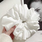 1pc Extra Large Faux Silk Fluffy, High Elasticity, Soft & Silky, Luxury Casual Comfortable Fashion Scrunchie For Women