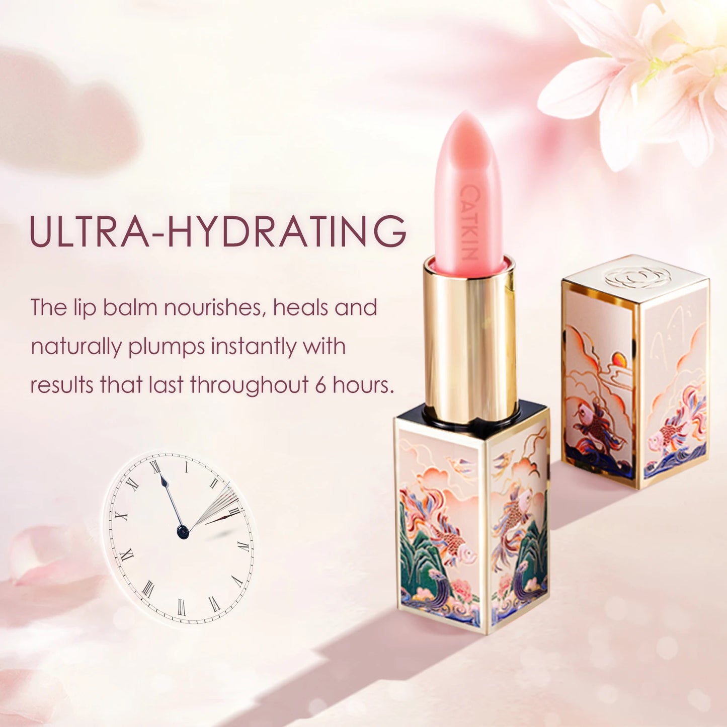 CATKIN Lip Balm – Moisturizing, Repairing Lip Skin, Pink Transparent Soothing Treatment for Soft & Healthy Lips