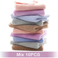 10Pcs Coral Velvet Quick Drying Microfiber Towels Cleaning Wipes Face Towels Square Washcloth Soft Absorbent Towel