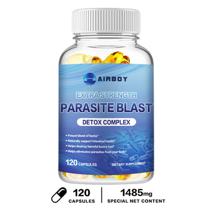 Parasite Blast - with Cranberry, Garlic Extract, Black Walnut Hull, Wormwood, Premium Formula - 120 Capsules