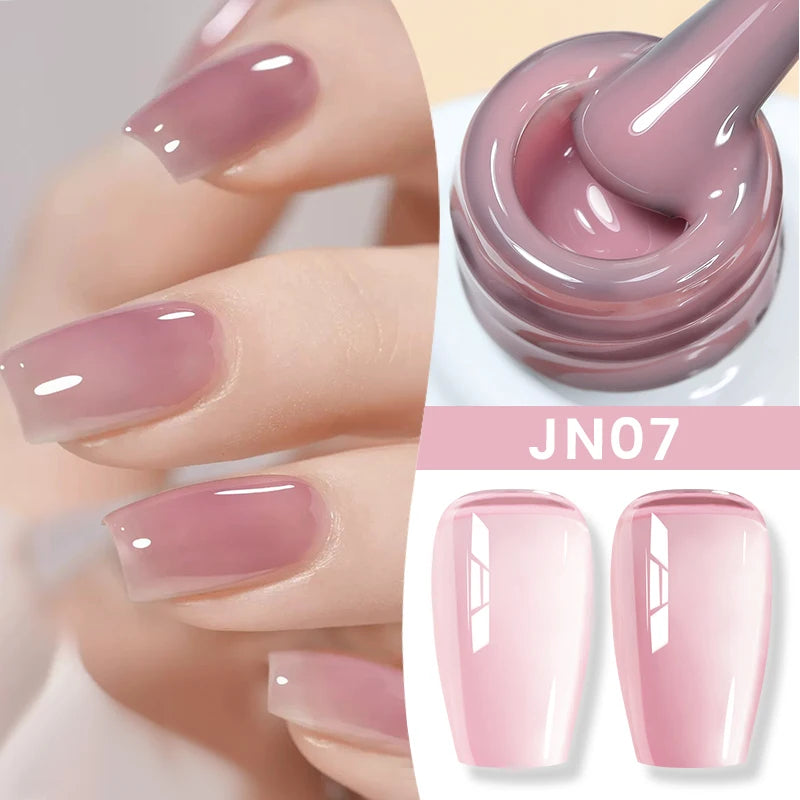 BORN PRETTY 6 in 1 Nail Glue Gel Extra Strong Adhesive for Press on Nails Clear Acrylic Tips Extension Gel Strengthener Gel
