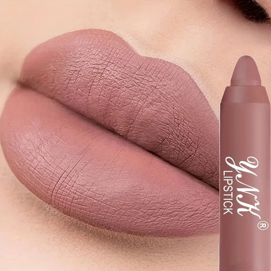 Nude Series Velvet Matte Lipstick Pencil – Waterproof, Long-Lasting Red Lipstick, Lip Tint Pen, Cosmetic Makeup
