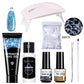 LILYCUTE Nail Gel Set 6W LED Lamp Full Manicure Set Vernis Semi Permanent Quick Extension Nail Kit Gel Set For Nails Tool Kit