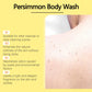OceAura Persimmon Body Wash Moisturizing Skin Cleaning Smooth Soft Body Odor Remover Bath Products Exfoliating Shower Gel 100ml