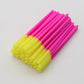 50pcs Silicone Eyelash Brush Mascara Wands Applicator Eyebrow Comb Rod Spoolies Brushes Lash Extension Supplies Makeup Tools